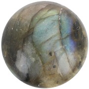 Cabochon rond 14 mm en pierre gemme - Labradorite x1|raw }}