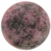 Cabochon rond 14 mm en pierre gemme - Rhodonite x1
