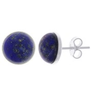 Clous d'oreilles pour cabochon fond plat 10 mm - Argent 925 x2