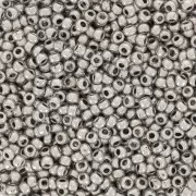 Preciosa Perles rocailles 11/0 2 mm - Gris Foncé Métallique x20g