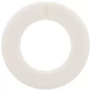 Maillon rond plat en acrylique 31.5 mm - Ivoire x1