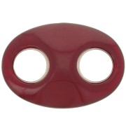 Maillon grain de café en acrylique 32x23 mm - Bordeaux x1