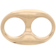 Intercalaire grain de café 22x14.5 mm - Doré x1