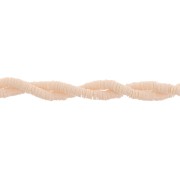 Perles Heishi rondelles  en pvc 3x0.3 mm - Beige x40cm|raw }}