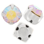 Chatons montés 4 mm Crystal AB x10|raw }}