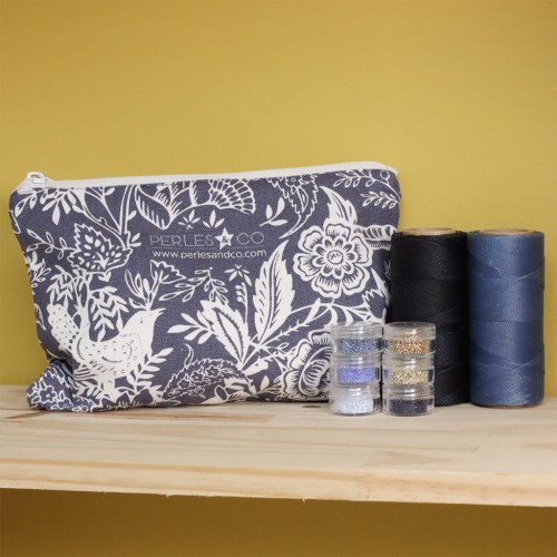 Pochette Oiseaux et fleurs - Exclusivité Perles & Co x1