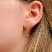 Breloque éclair 14x4 mm - Acier inoxydable 304 x1