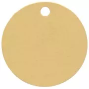 Sequin rond 12 mm - médaille à graver - Acier inoxydable 304 Doré x1