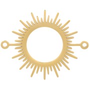 Intercalaire soleil évidé 17 mm - Acier inoxydable 304 Doré x1