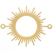 Intercalaire soleil évidé 17 mm - Acier inoxydable 304 Doré x1