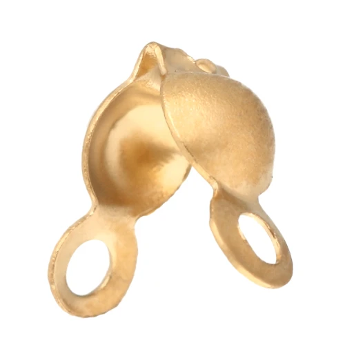 Cache noeuds 4 mm avec anneaux fermés - Acier inoxydable 304L Doré x4