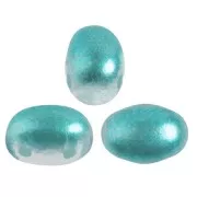Perles en verre Samos® par Puca® 7x5 mm - Ice Slushy Blue Curacao x10g