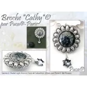 Perles en verre Samos® par Puca® 7x5 mm - Ice Slushy Licorice x10g