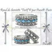 Perles en verre Samos® par Puca® 7x5 mm - Ice Slushy Licorice x10g