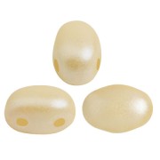 Perles en verre Samos® par Puca® 7x5 mm - Pastel Cream x10g