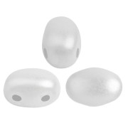 Perles en verre Samos® par Puca® 7x5 mm - Pastel White x10g|raw }}