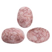 Perles en verre Samos® par Puca® 7x5 mm - Opaque White Bronze Mat x10g|raw }}