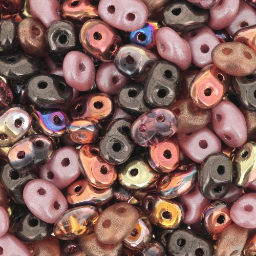 SuperDuo assortiment 2.5x5 mm - Copper Canyon x10g