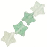 Perles étoile 4 mm en pierre gemme - Aventurine x4