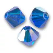 Toupies en cristal PureCrystal 5328 4 mm Capri Blue AB x50