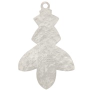Pendentif design martelé 30x19 mm - Placage Argent fin x1|raw }}