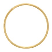 Anneau fermé rond irrégulier 20 mm - Doré à l'or fin x1