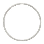 Anneau fermé rond irrégulier 20 mm - Placage Argent fin x1|raw }}