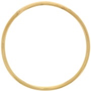 Anneau fermé rond irrégulier 26 mm - Doré à l'or fin x1|raw }}
