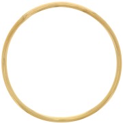 Anneau fermé rond irrégulier 37 mm - Doré à l'or fin x1