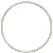 Anneau fermé rond irrégulier 37 mm - Placage Argent fin x1|raw }}