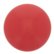 Cabochon rond en résine opaque 12 mm - Rouge x1