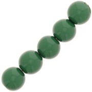 Perles en résine opaque 4 mm - Vert sapin x15|raw }}