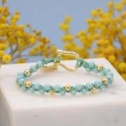 Perles en résine opaque 4 mm - Rouge x15