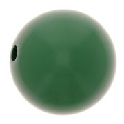 Perle en résine opaque 10 mm - Vert sapin x1