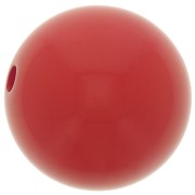 Perle en résine opaque 14 mm - Rouge x1|raw }}