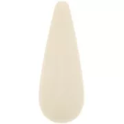 Perle poire en résine 40x16 mm - Beige x1