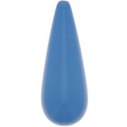 Perle poire en résine 40x16 mm - Bleu lapis x1