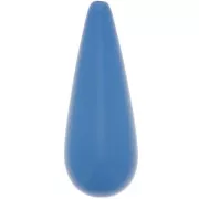 Perle poire en résine 40x16 mm - Bleu lapis x1