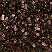 Miyuki Half Tila Beads 5x2.3x1.9mm HTL-457B - Metallic Dark Raspberry Iris x10g