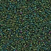 Rocaille Miyuki 15/0 0468 - Malachite Green Iris Metallic x8g