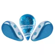 Perles en verre Amos® par Puca® 5x8 mm - Ice Slushy Blue Raspberry x10g