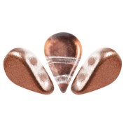 Perles en verre Amos® par Puca® 5x8 mm - Ice Slushy Cola x10g