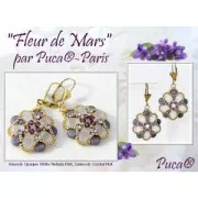 Perles en verre Amos® par Puca® 5x8 mm - Ice Slushy Cola x10g