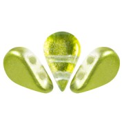 Perles en verre Amos® par Puca® 5x8 mm - Ice Slushy Lime x10g|raw }}