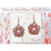 Perles en verre Amos® par Puca® 5x8 mm - Ice Slushy Lime x10g