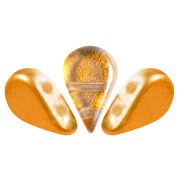 Perles en verre Amos® par Puca® 5x8 mm - Ice Slushy Orange x10g