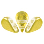 Perles en verre Amos® par Puca® 5x8 mm - Ice Slushy Pineapple x10g