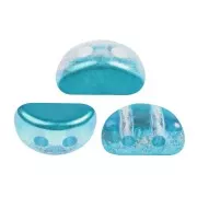 Perles en verre Kos® par Puca® 6x3 mm - Ice Slushy Blue Curacao x10g