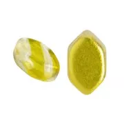 Perles en verre Paros® par Puca® 7x4 mm - Ice Slushy Pineapple x10g