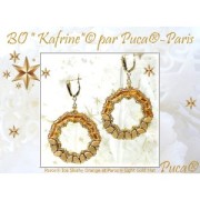 Perles en verre Paros® par Puca® 7x4 mm - Ice Slushy Pineapple x10g